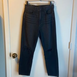 American Eagle High-Waisted Black Mom Jeans